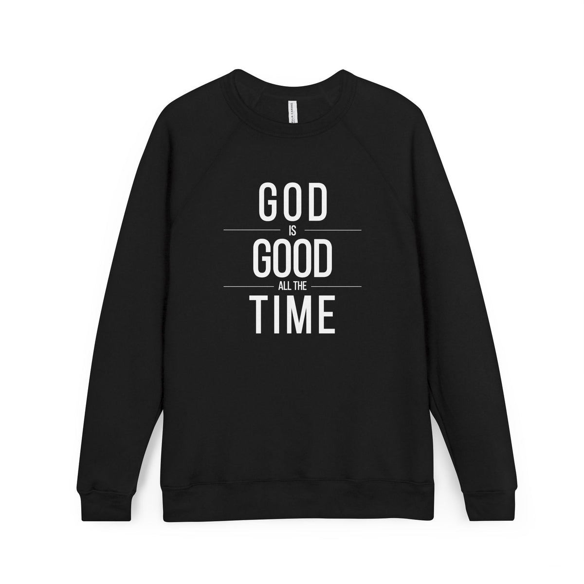 God Is Good - Unisex Sponge Fleece Raglan Sweatshirt (Dark)