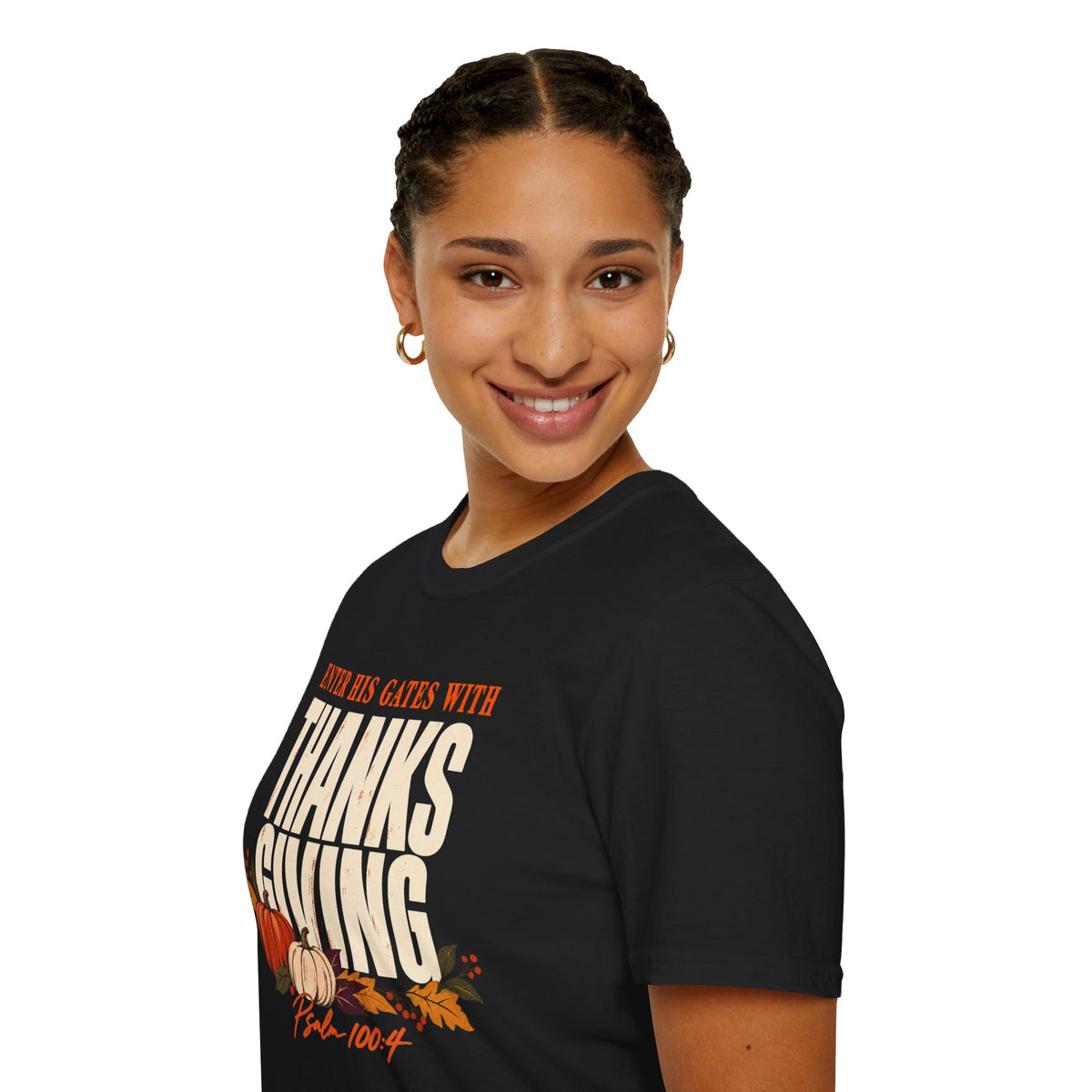 Enter His Gates With Thanksgiving T-Shirt - CURVY