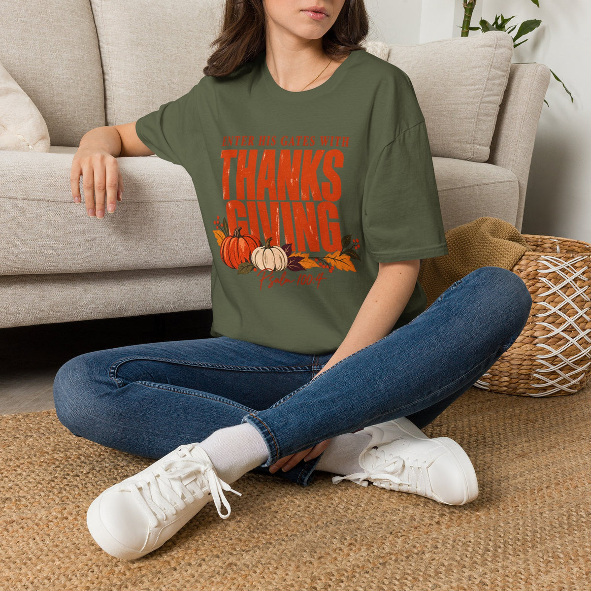 Enter His Gates With Thanksgiving T-Shirt