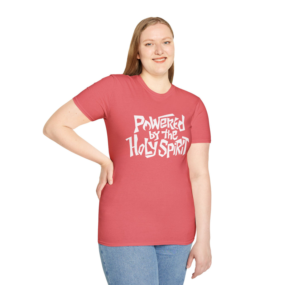 Powered by the HOLY SPIRIT Christian T-Shirt - CURVY