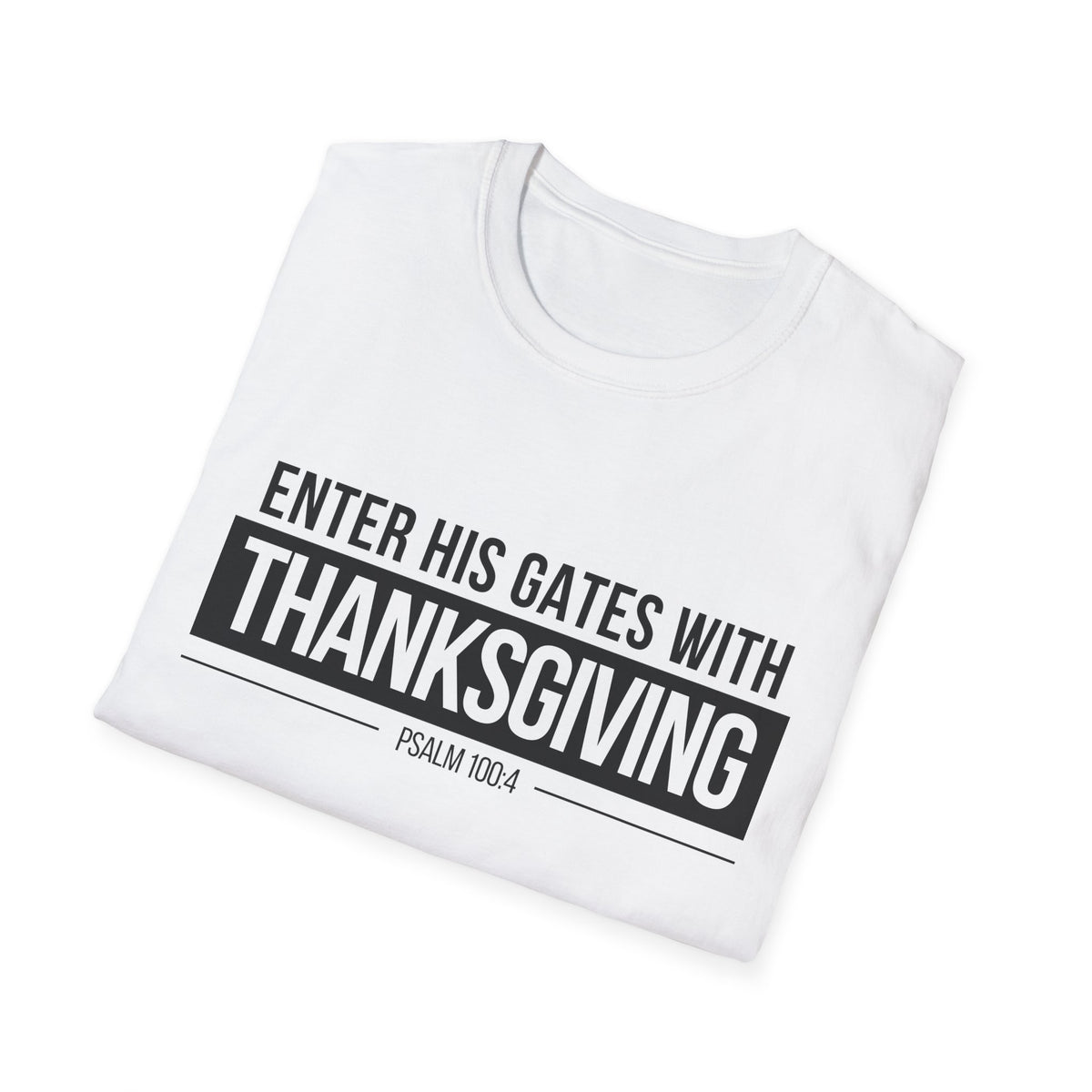 Enter His Gates With Thanksgiving T-Shirt (Light)