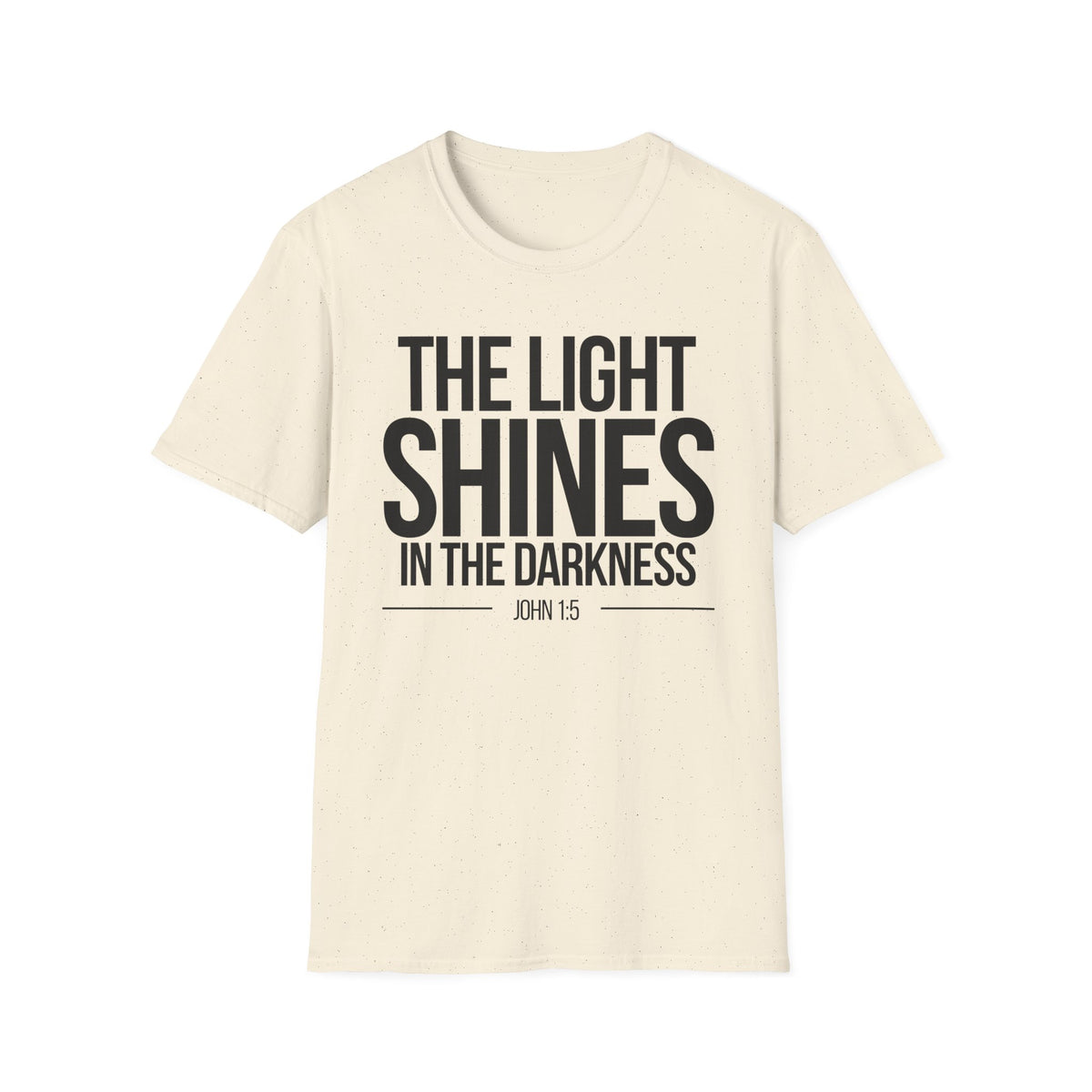 The Light Shines in the Darkness T-Shirt (Light) - CURVY