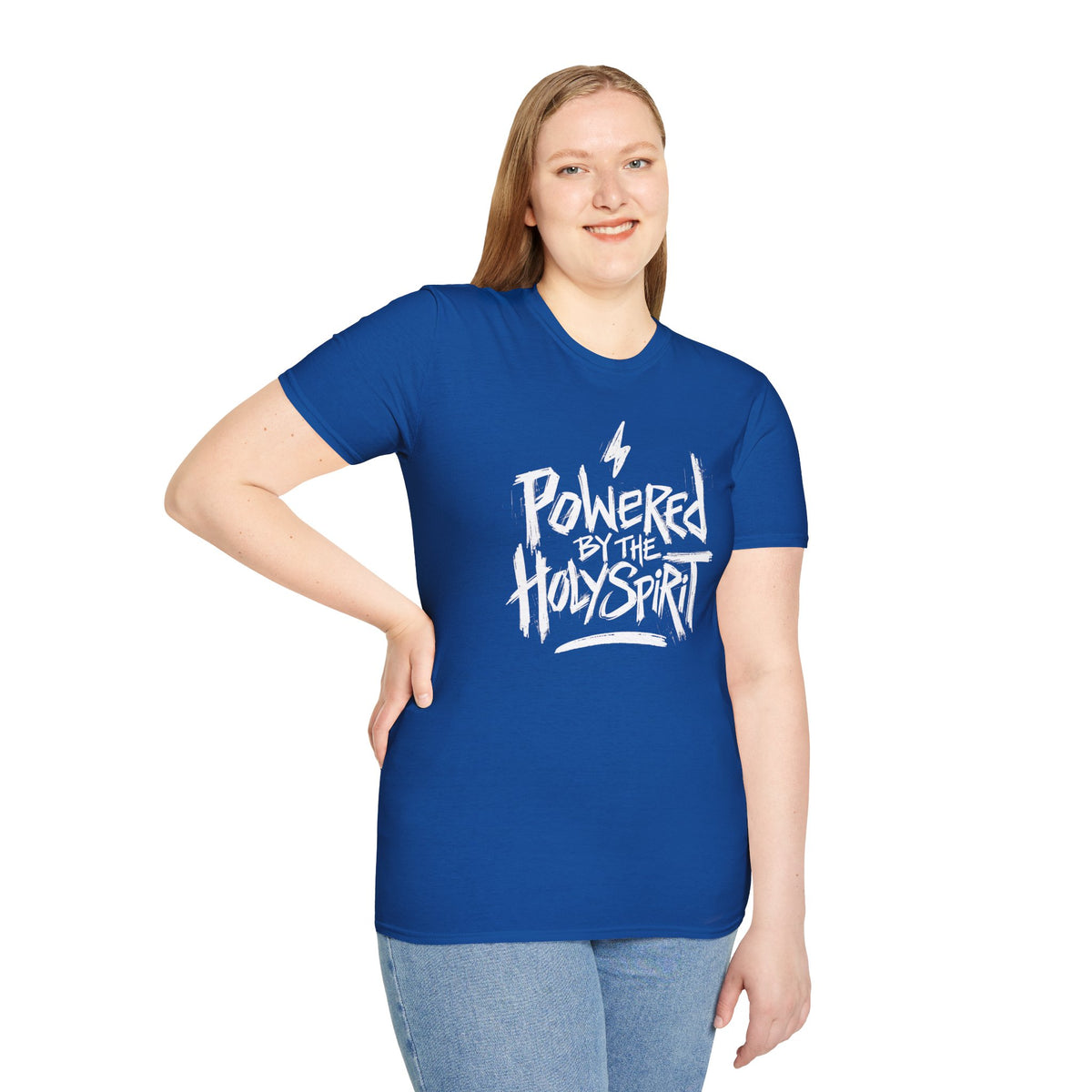 Powered by the HOLY SPIRIT Christian T-Shirt - CURVY