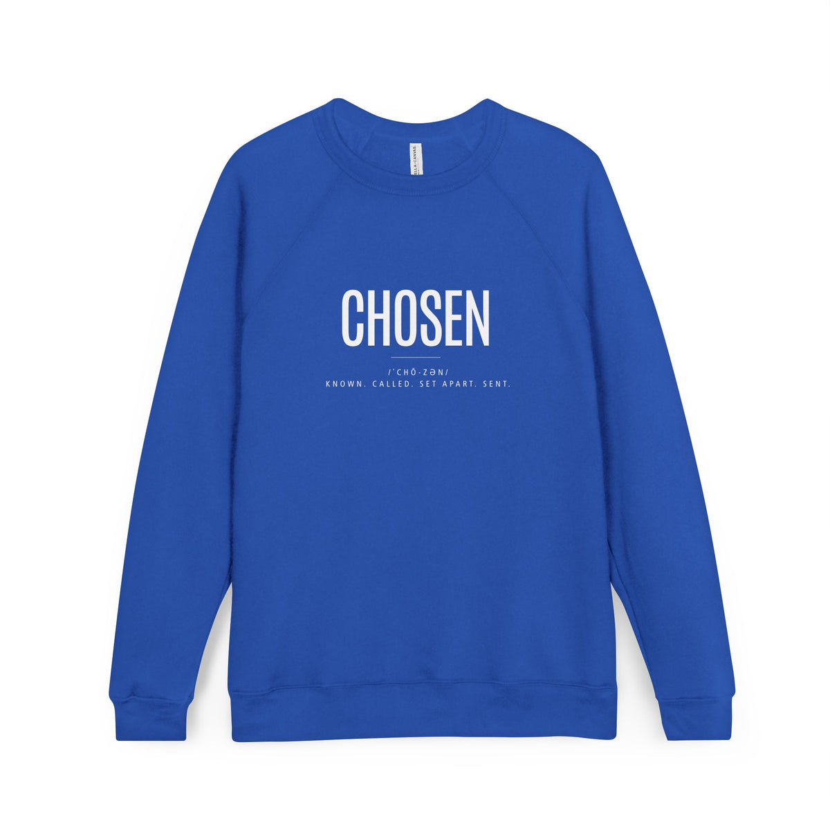 CHOSEN - Unisex Sponge Fleece Raglan Sweatshirt