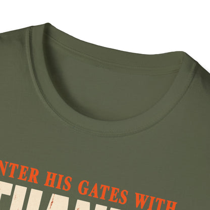 Enter His Gates With Thanksgiving T-Shirt - CURVY