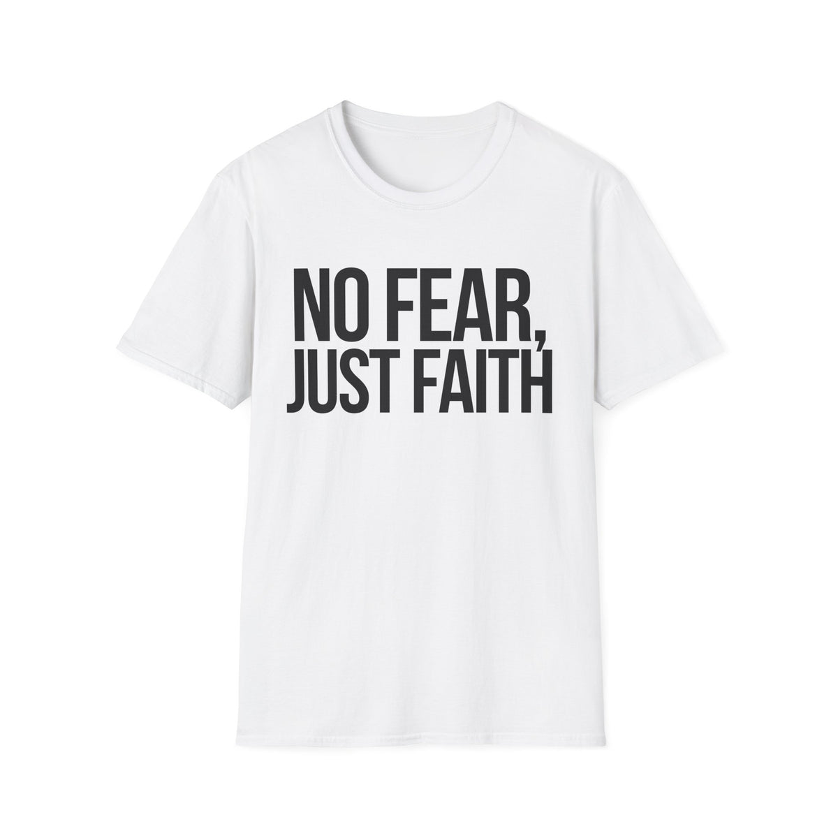 No Fear, Just Faith T-Shirt (Light) - CURVY