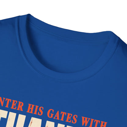 Enter His Gates With Thanksgiving T-Shirt - CURVY