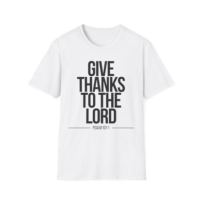 Give Thanks to the Lord T-Shirt (Light) - CURVY