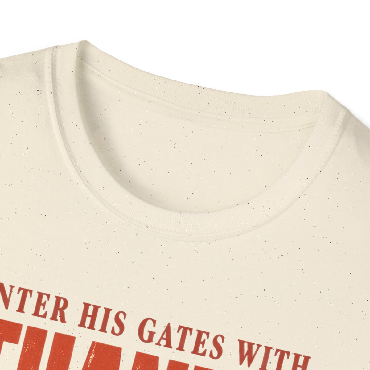Enter His Gates With Thanksgiving Graphic T-Shirt - CURVY
