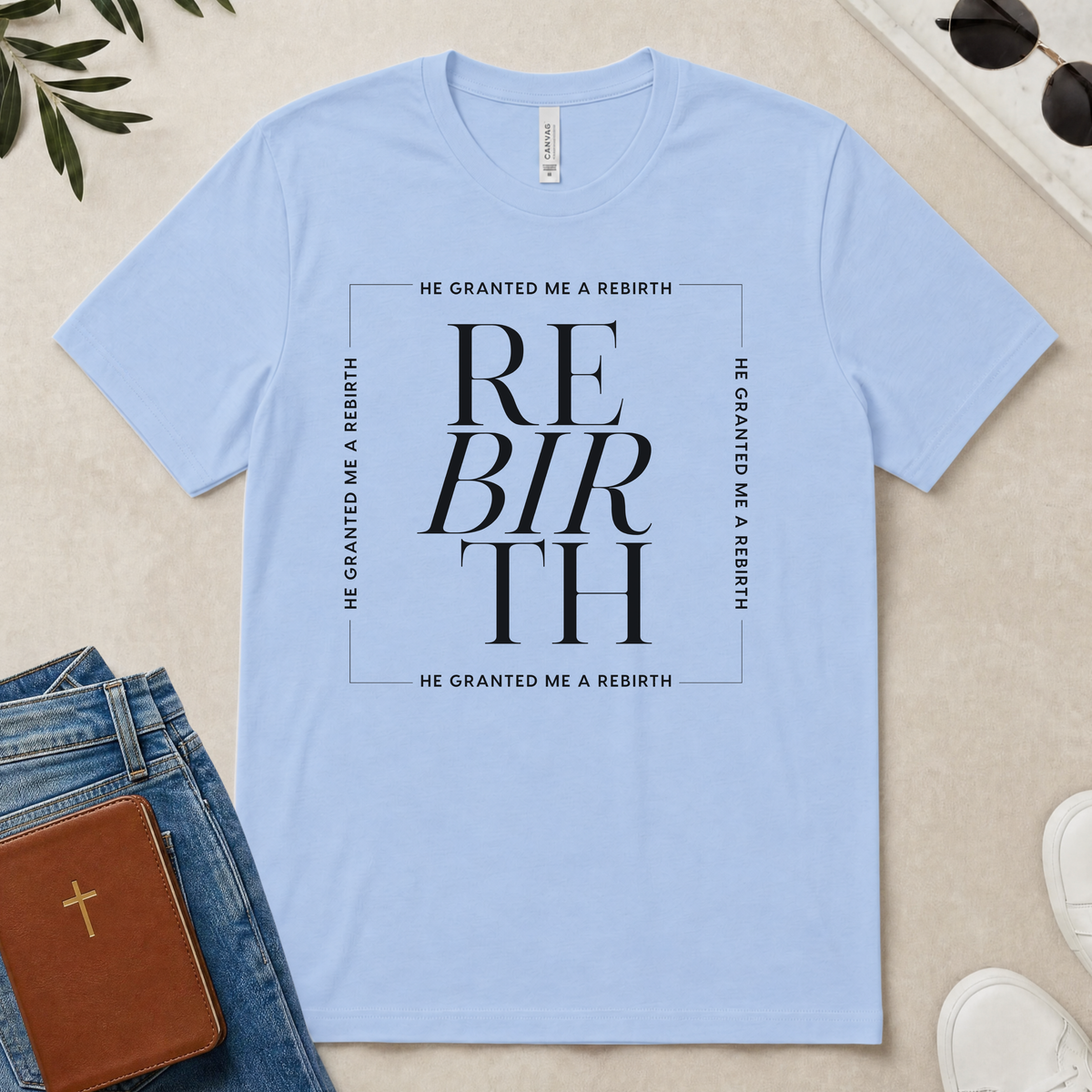 He Granted Me A REBIRTH Christian Color T-Shirt