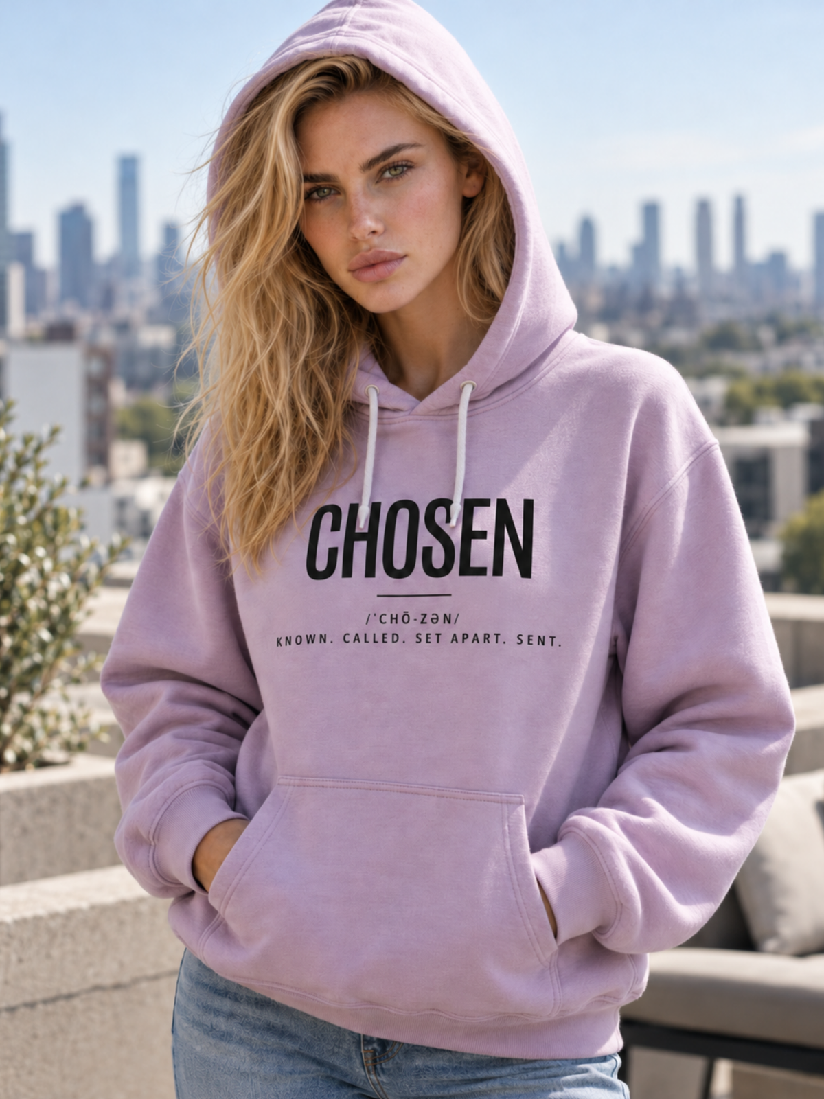 CHOSEN Unisex Sponge Fleece Hoodie / Pullover (Light)