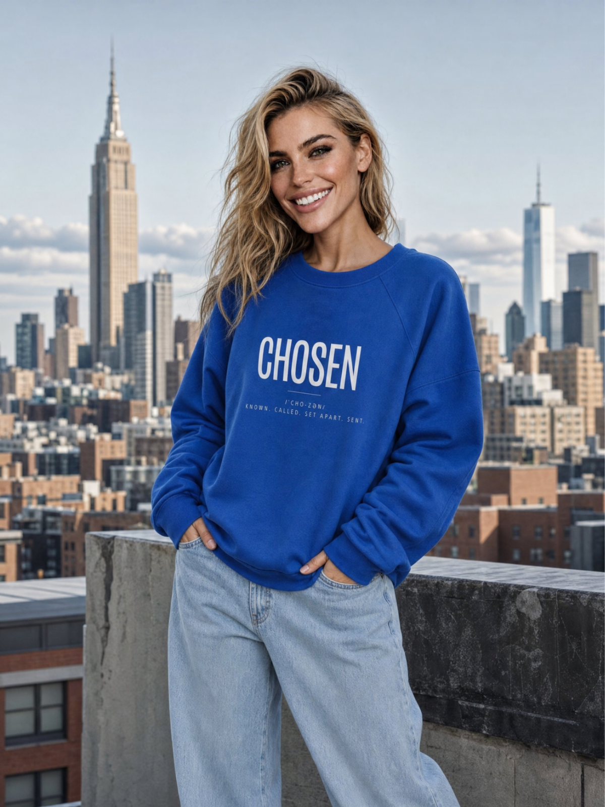 CHOSEN - Unisex Sponge Fleece Raglan Sweatshirt