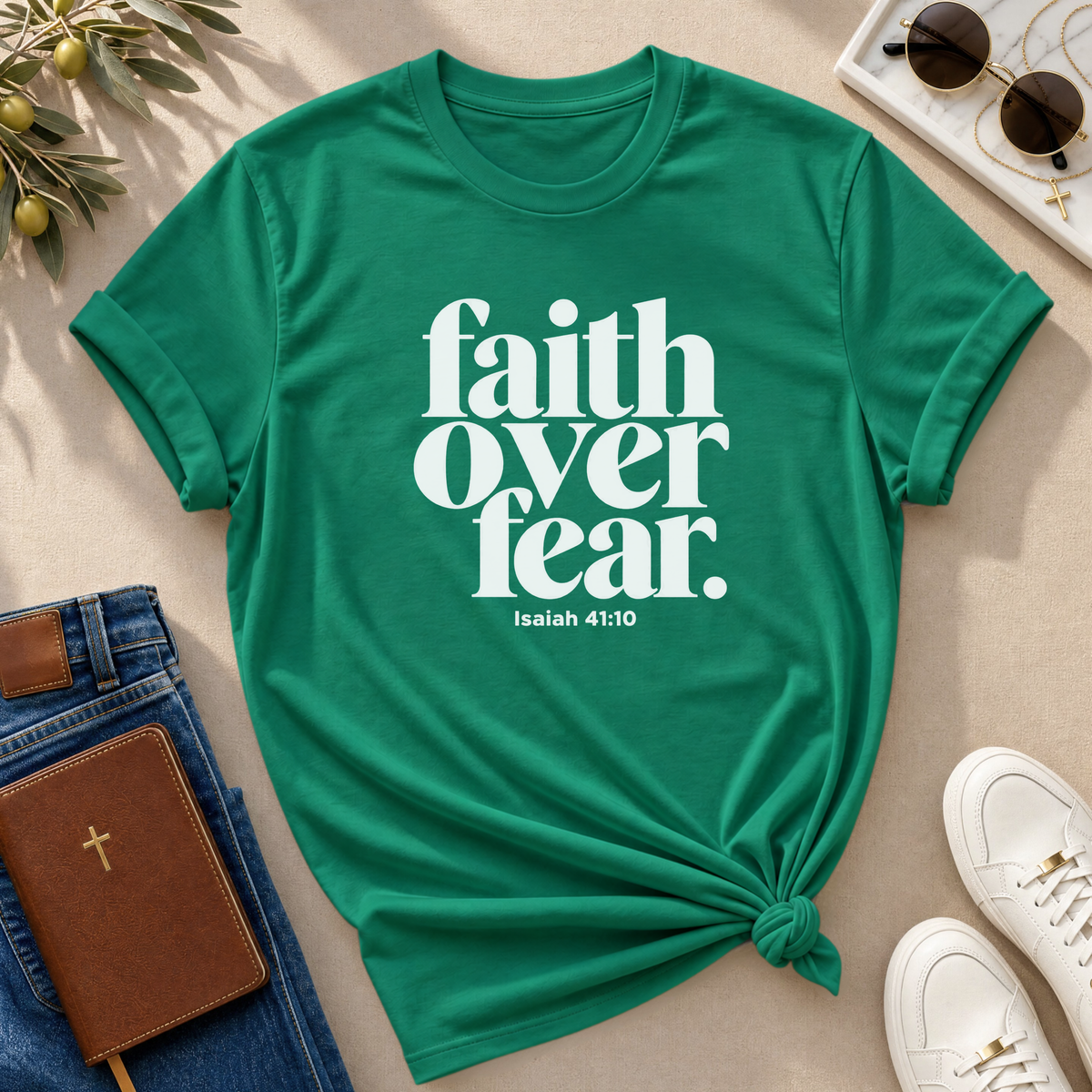Faith Over Fear Christian T-Shirt