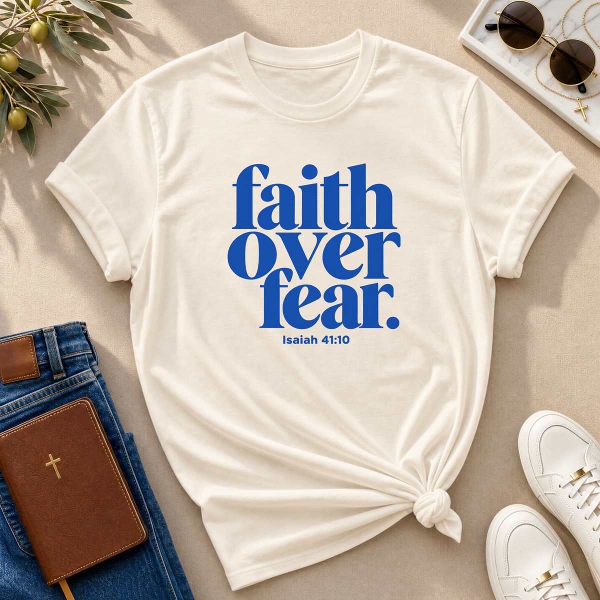 Faith Over Fear Christian T-Shirt