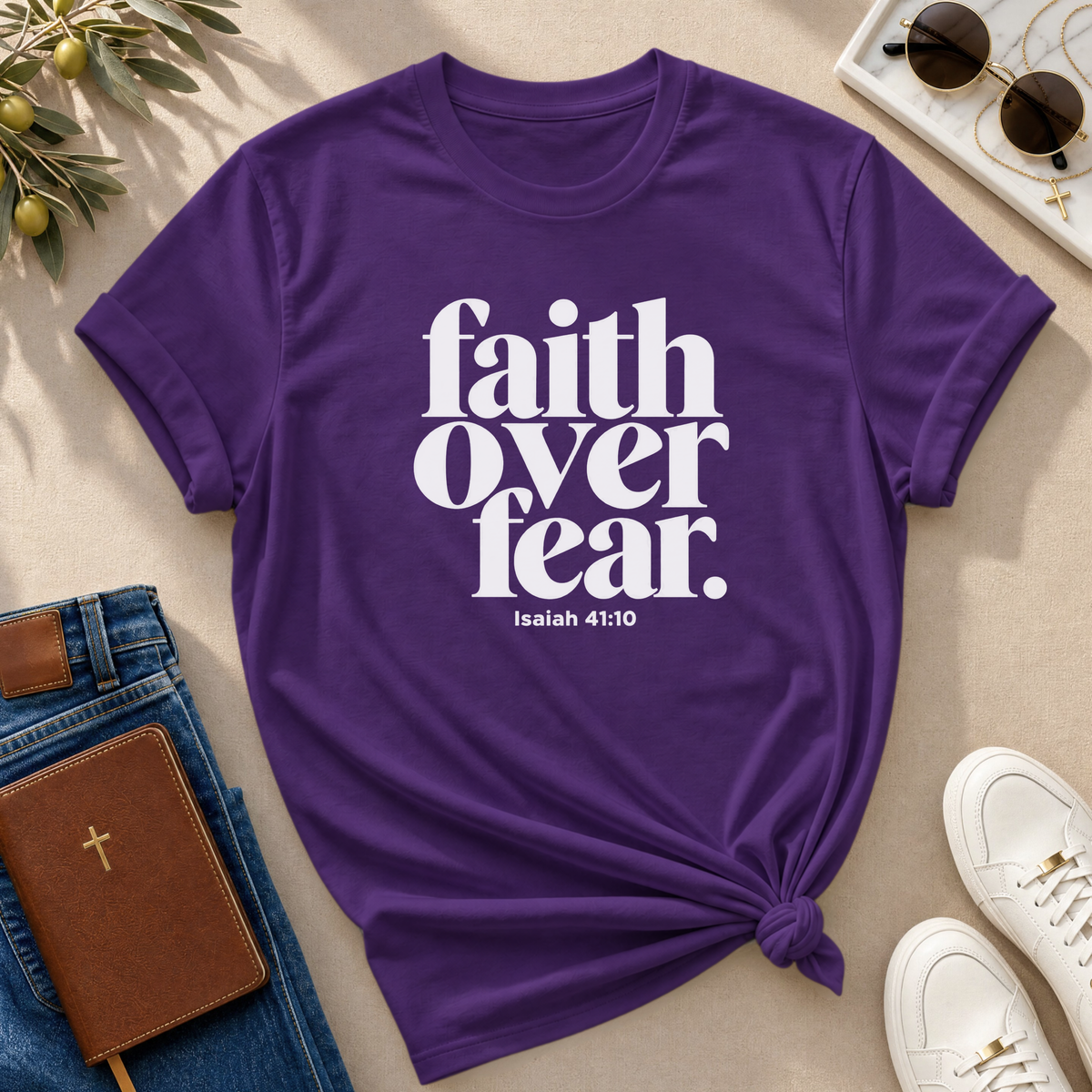 Faith Over Fear Christian T-Shirt