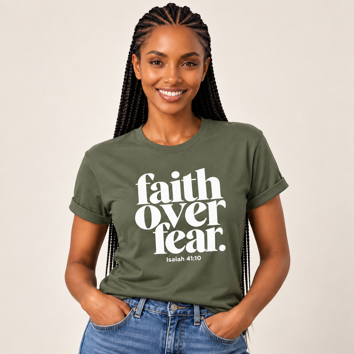 Faith Over Fear Christian T-Shirt
