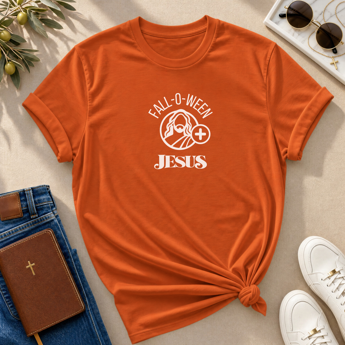 Fall-O-Ween Jesus Christian T-Shirt