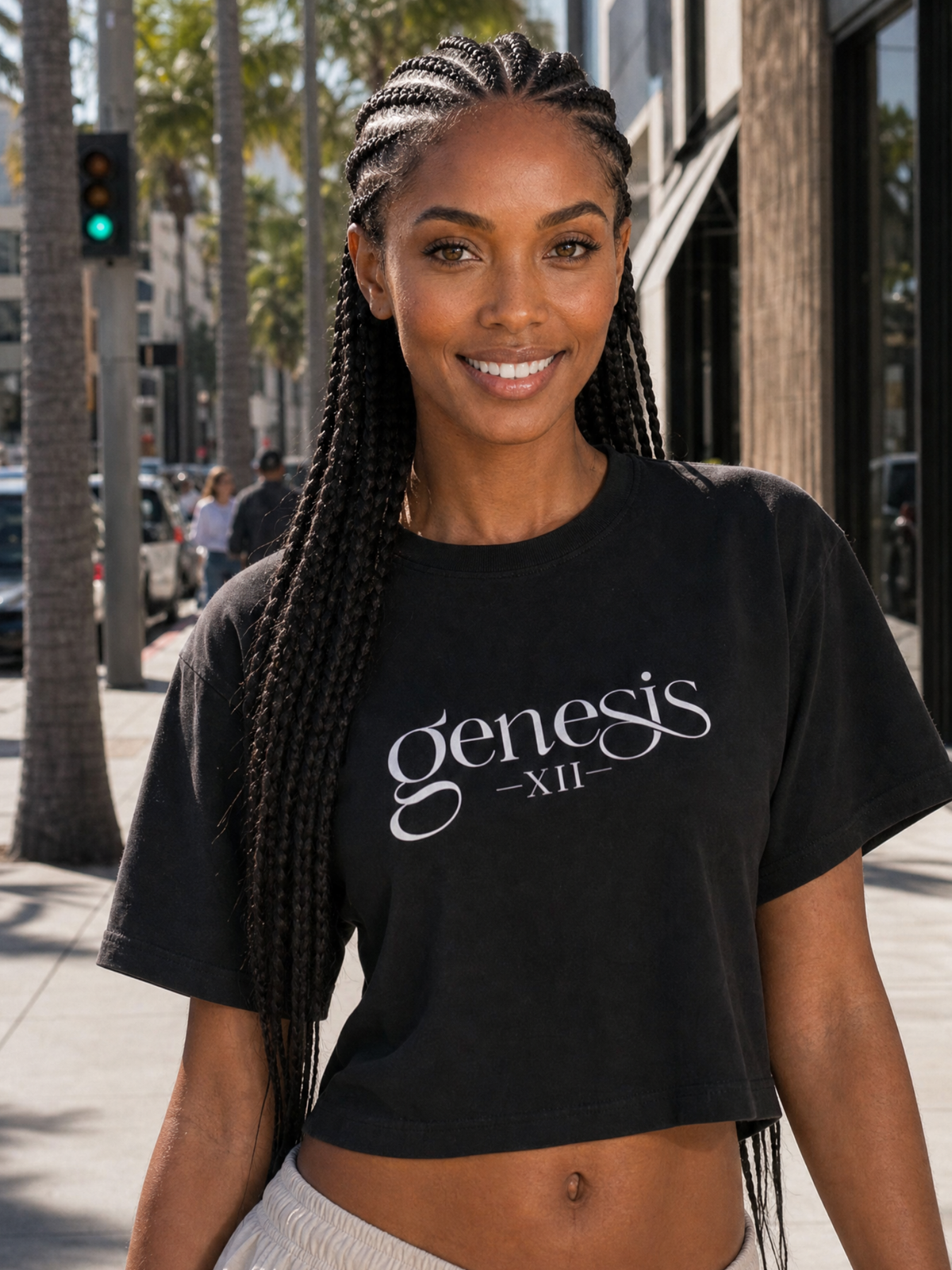 Genesis XII Cropped T-Shirt (Dark)
