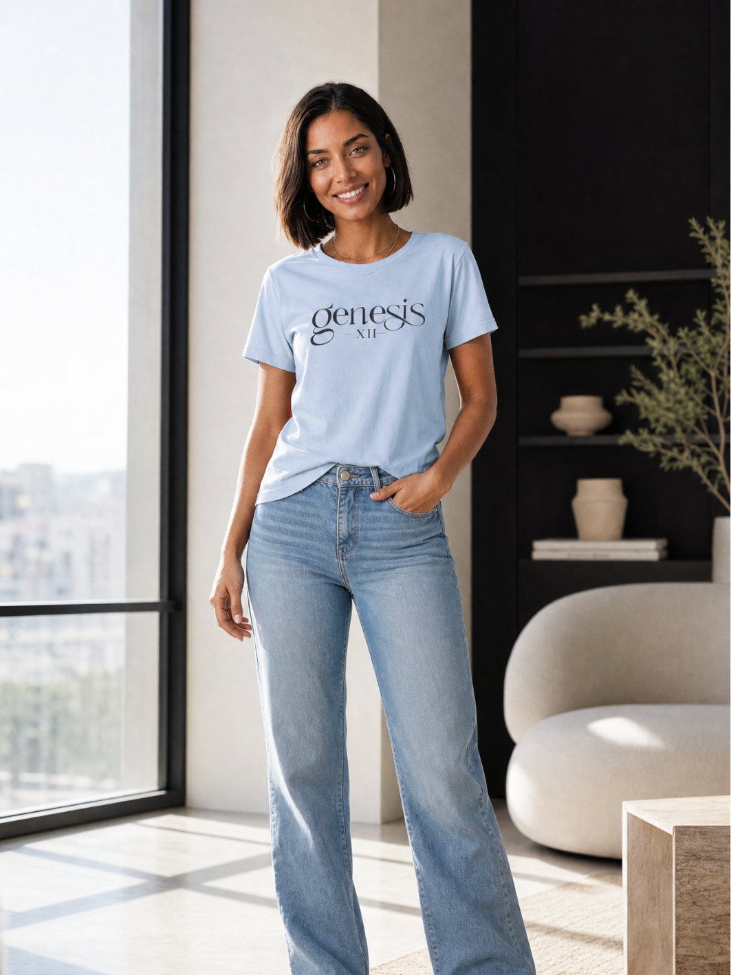 Genesis XII Unisex T-Shirt | Genesis 12 Bible Verse (Color)