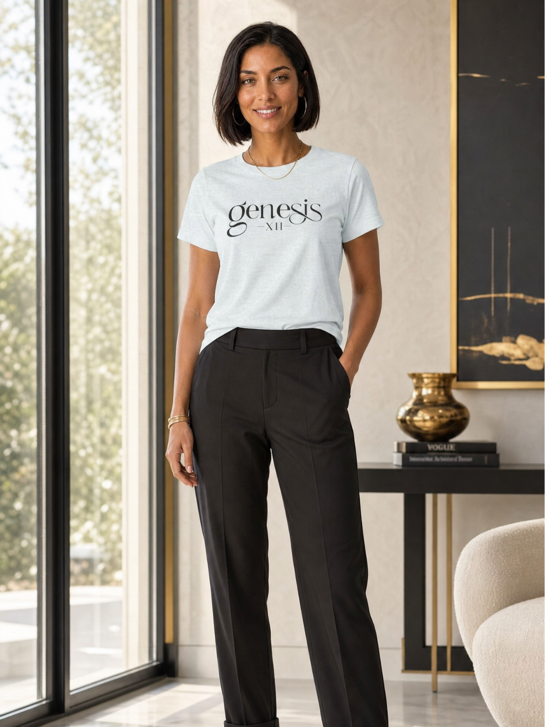 Genesis XII Unisex T-Shirt | Genesis 12 Bible Verse (Light)