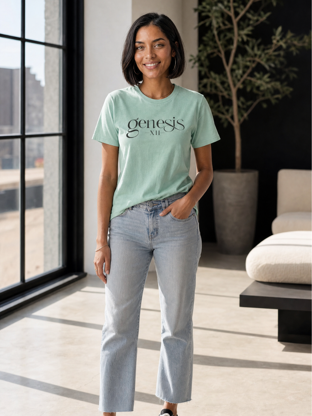 Genesis XII Unisex T-Shirt | Genesis 12 Bible Verse (Color)