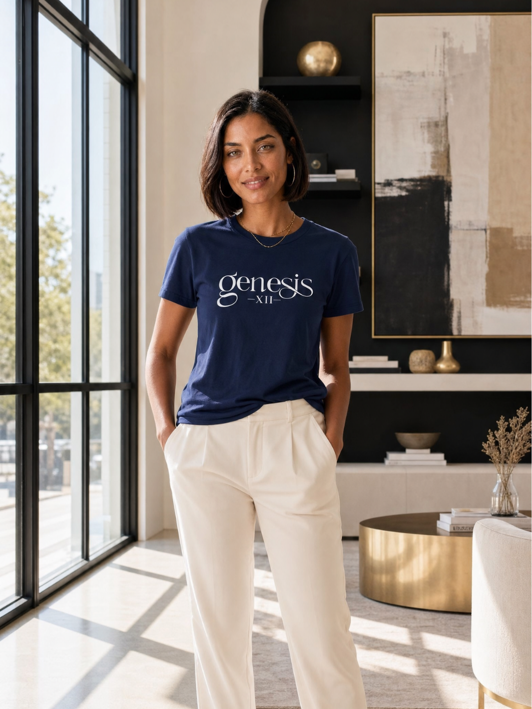 Genesis XII Unisex T-Shirt |Genesis 12 Bible Verse (Dark)