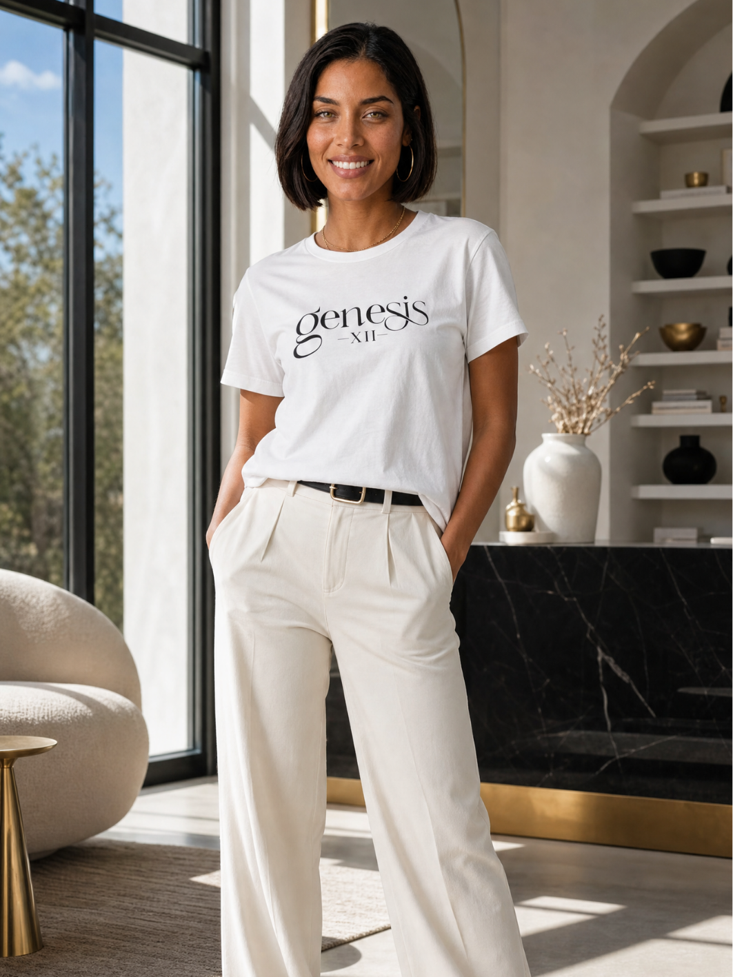 Genesis XII Unisex T-Shirt | Genesis 12 Bible Verse (Light)