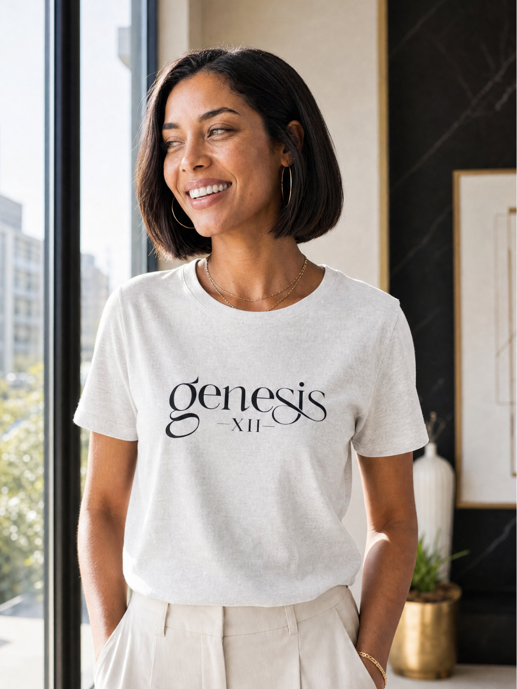 Genesis XII Unisex T-Shirt | Genesis 12 Bible Verse (Light)