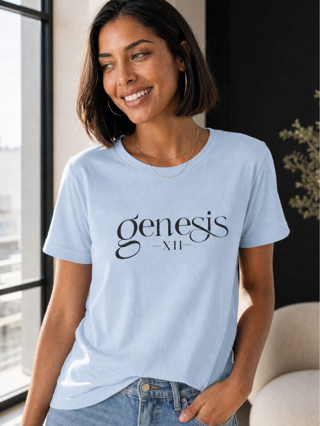 Genesis XII Unisex T-Shirt | Genesis 12 Bible Verse (Color)