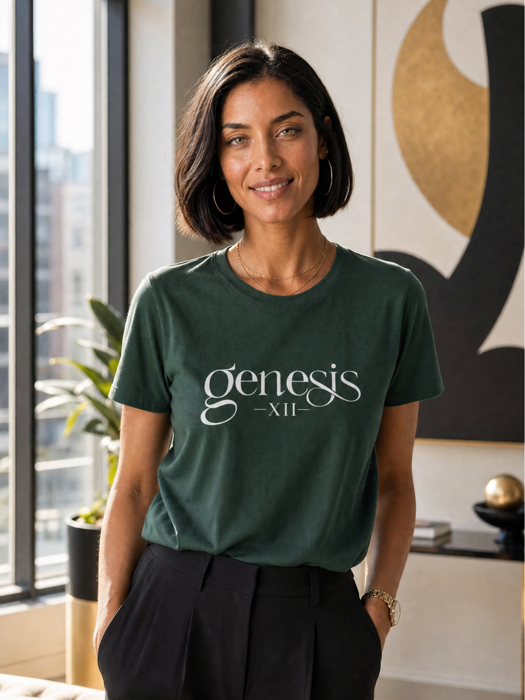 Genesis XII Unisex T-Shirt |Genesis 12 Bible Verse (Dark)