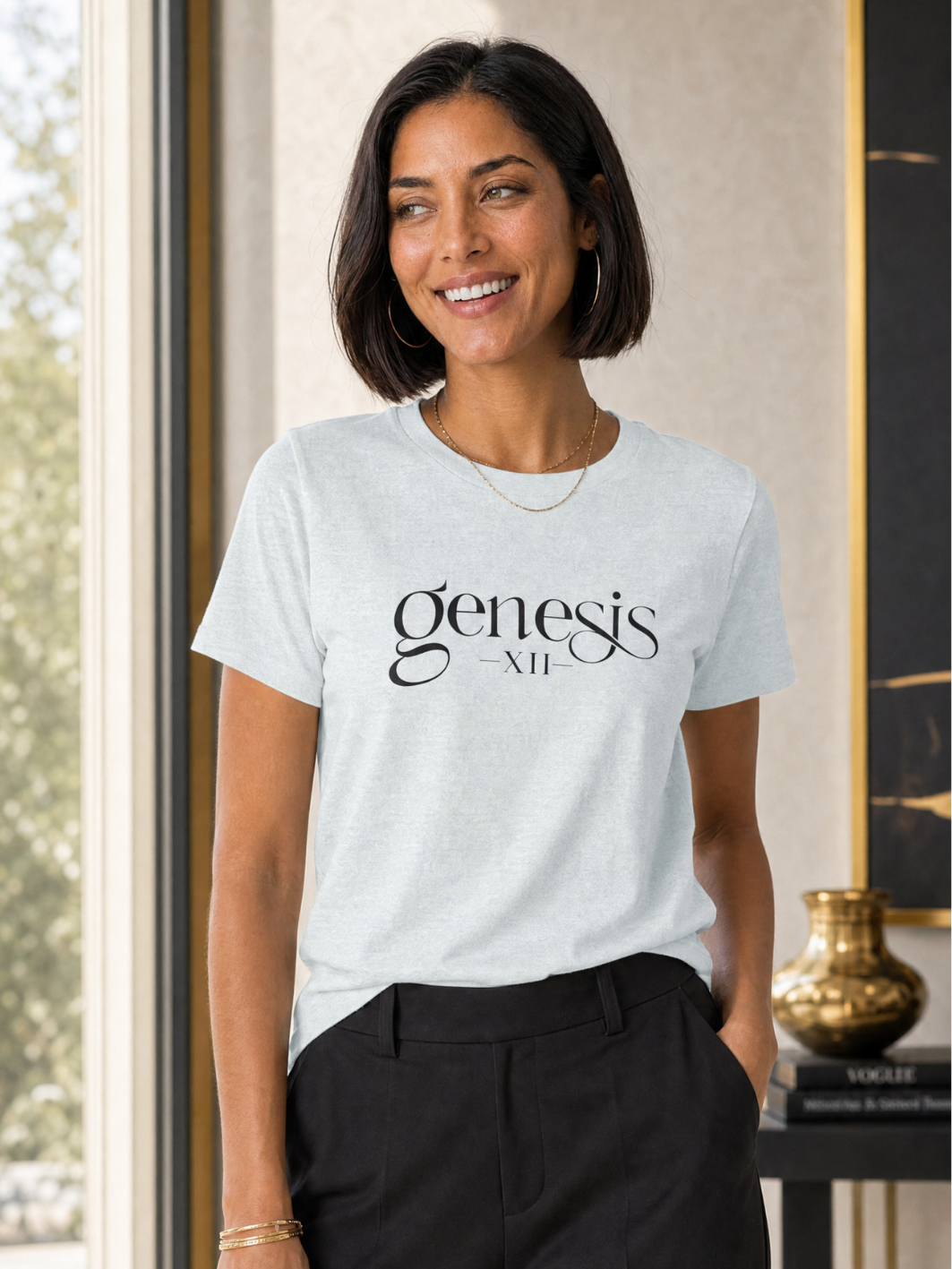 Genesis XII Unisex T-Shirt | Genesis 12 Bible Verse (Light)
