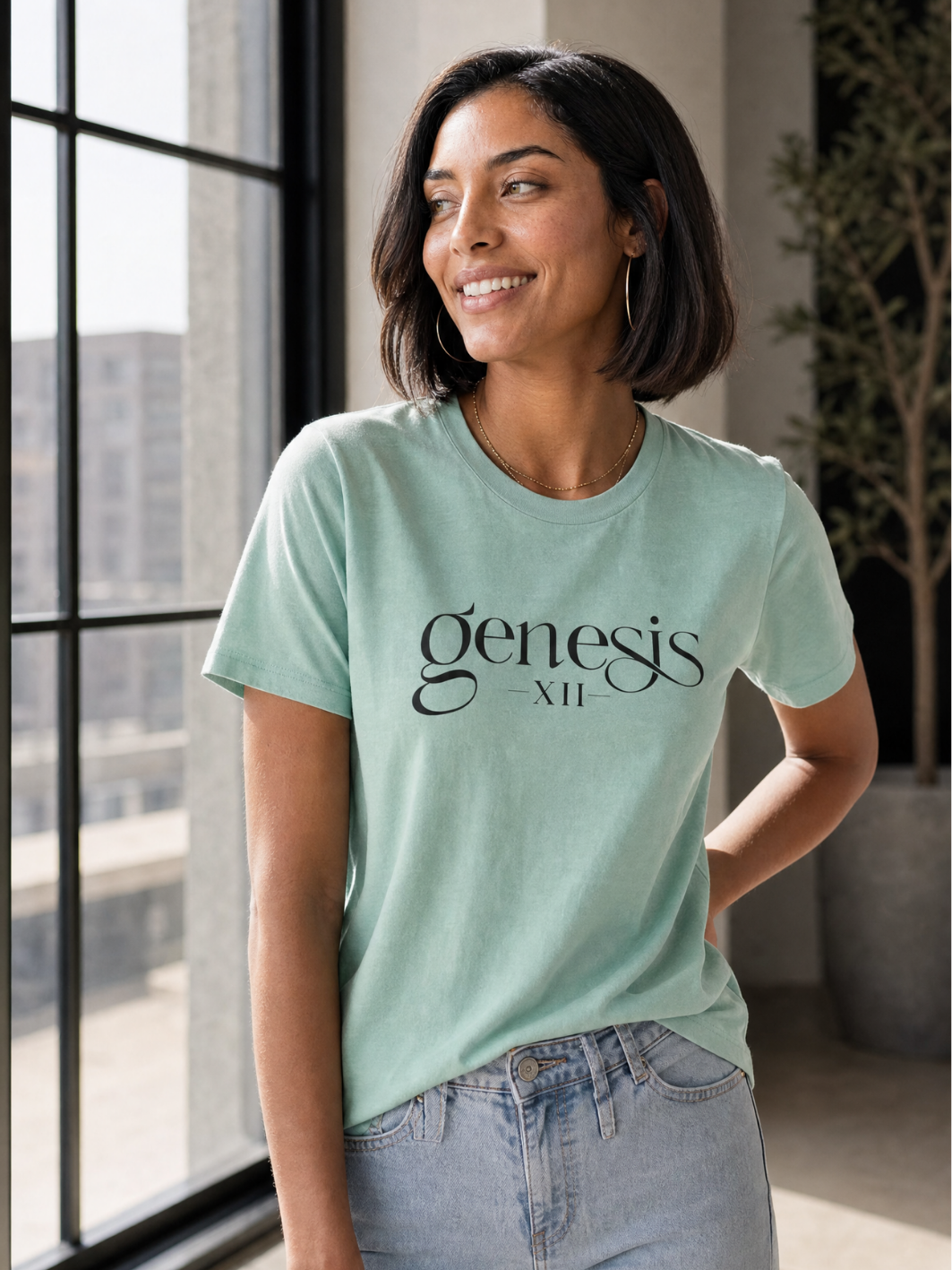 Genesis XII Unisex T-Shirt | Genesis 12 Bible Verse (Color)