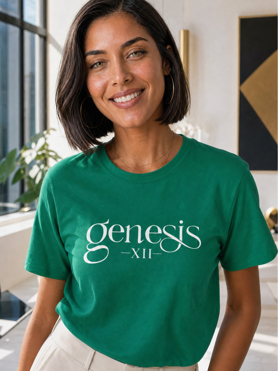 Genesis XII Unisex T-Shirt |Genesis 12 Bible Verse (Dark)