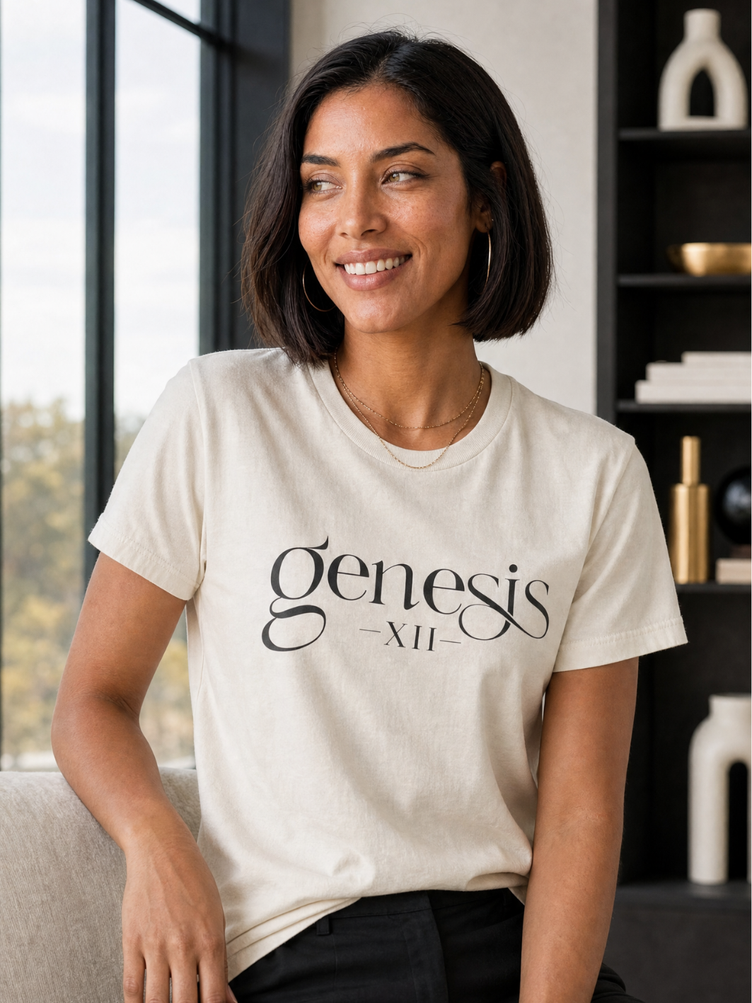 Genesis XII Unisex T-Shirt | Genesis 12 Bible Verse (Light)
