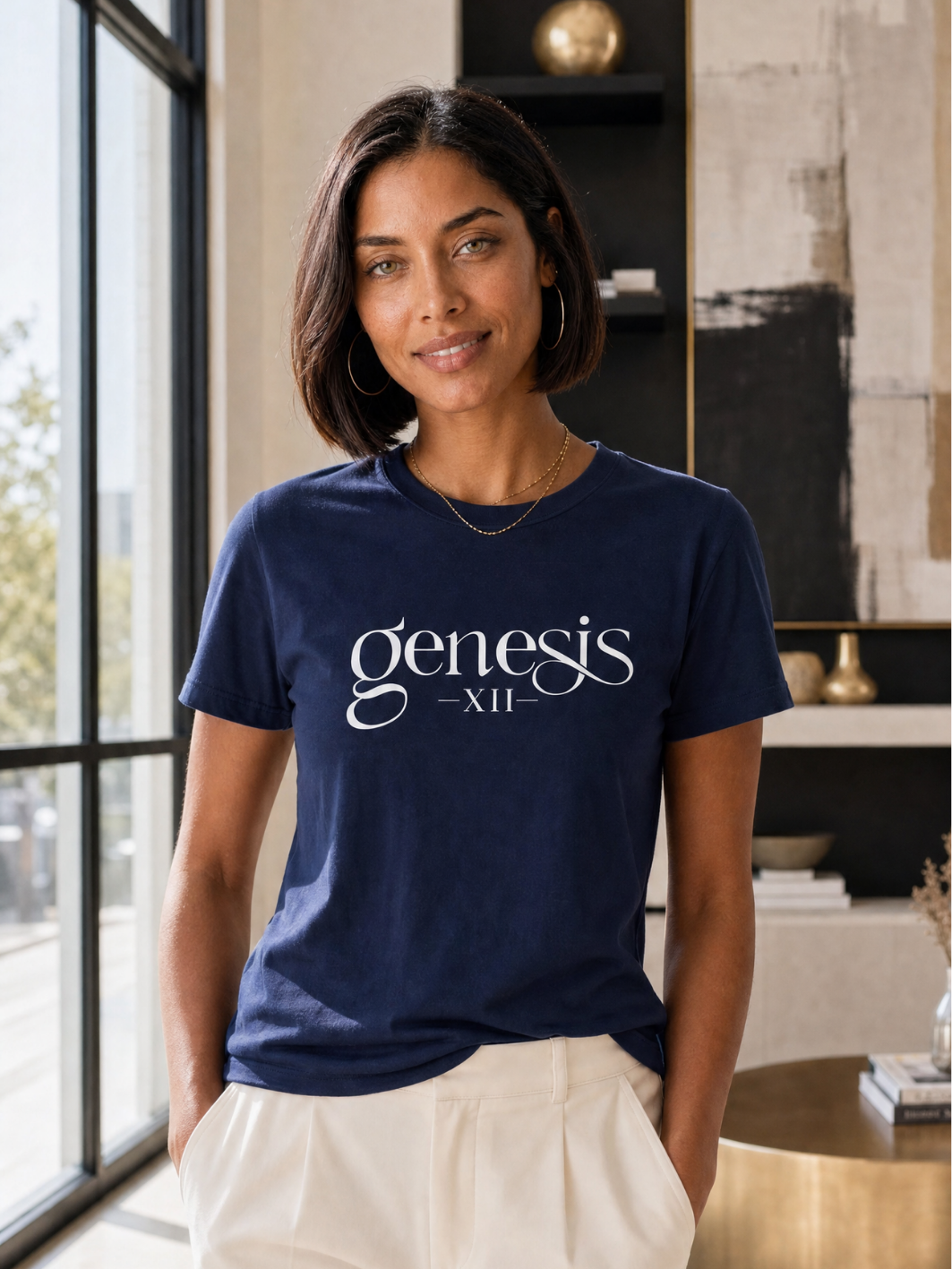 Genesis XII Unisex T-Shirt |Genesis 12 Bible Verse (Dark)