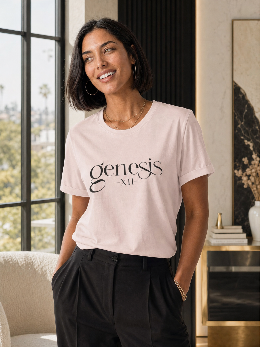 Genesis XII Unisex T-Shirt | Genesis 12 Bible Verse (Light)