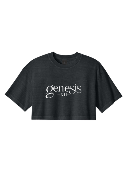 Genesis XII Christian Cropped T-Shirt (Dark)