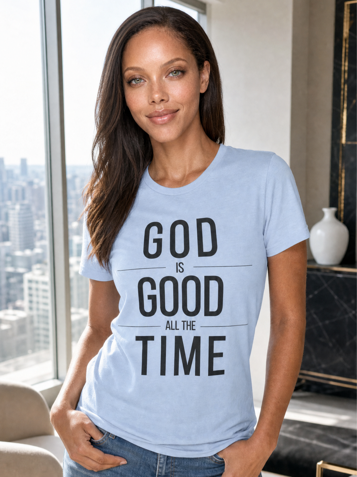 God Is Good All The Time Unisex Christian T-Shirt (Color)