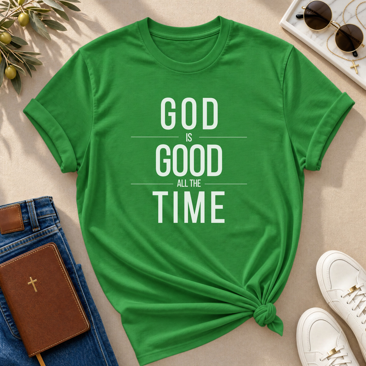 God Is Good All The Time Color T-Shirt