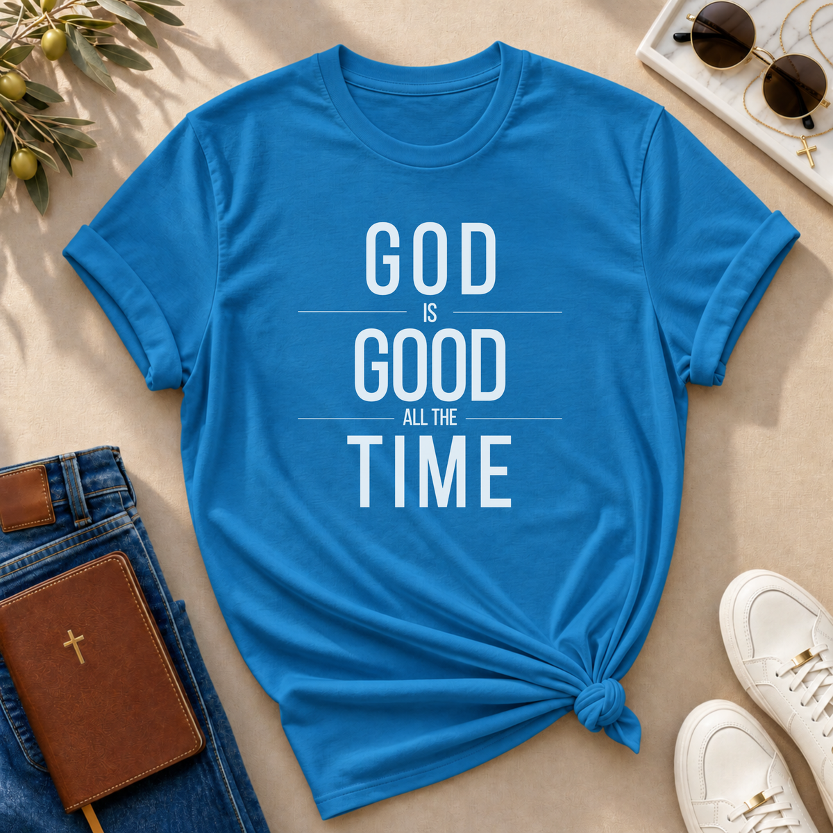 God Is Good All The Time Color T-Shirt