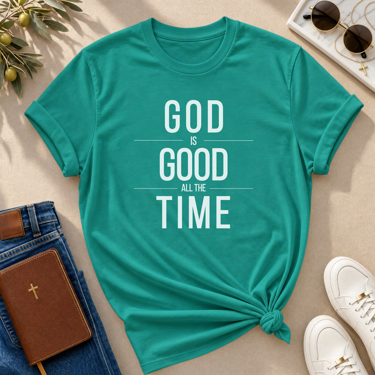 God Is Good All The Time Color T-Shirt