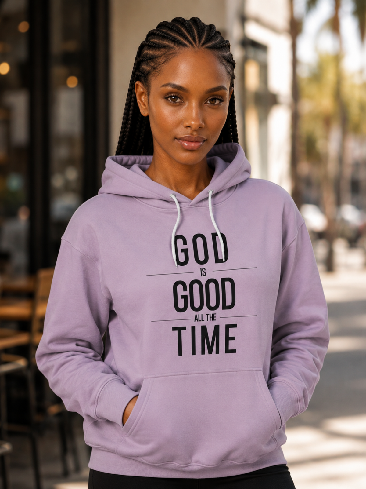 "God Is Good" Unisex Sponge Fleece Hoodie / Pullover (Light)