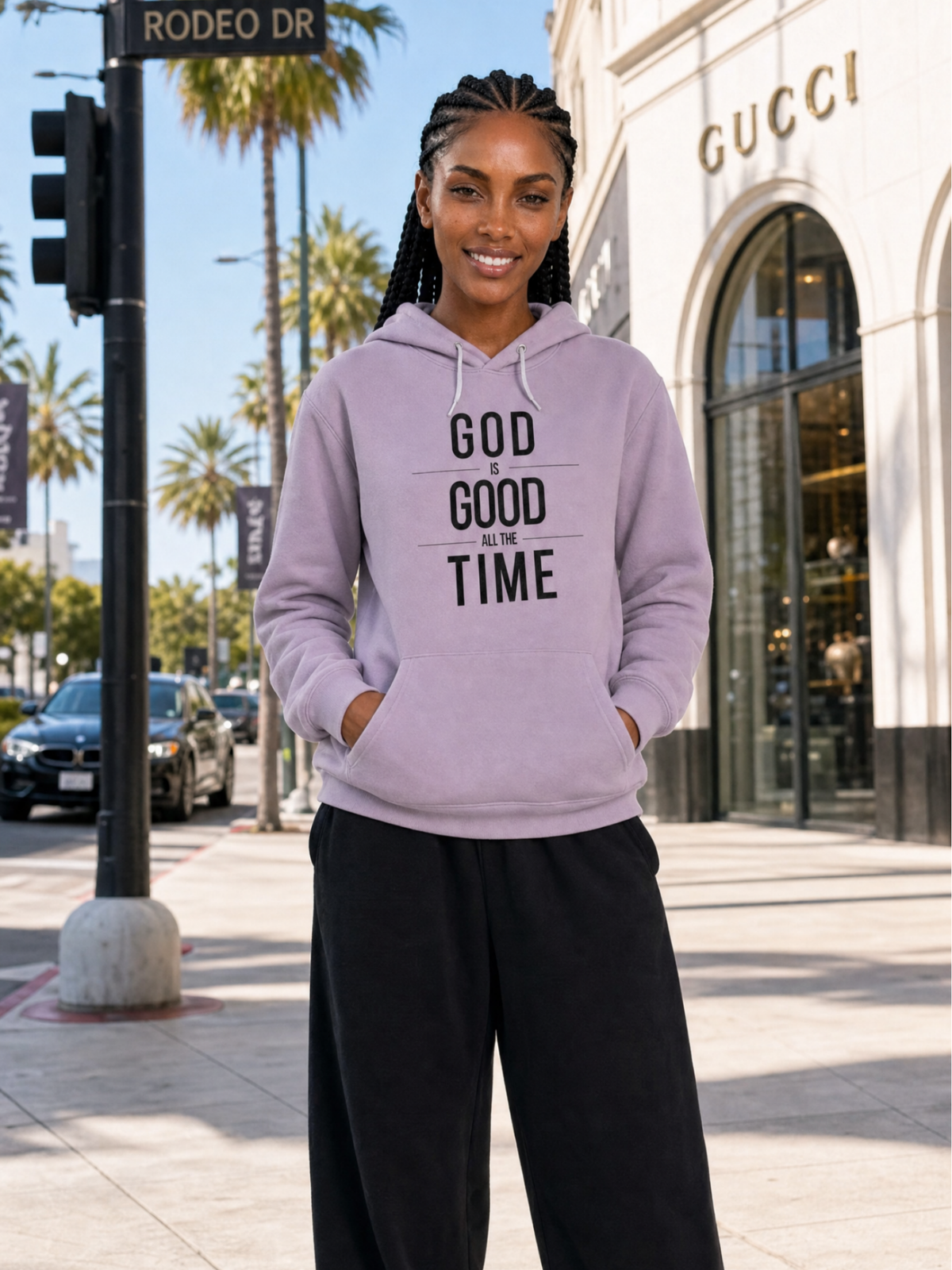 "God Is Good" Unisex Sponge Fleece Hoodie / Pullover (Light)