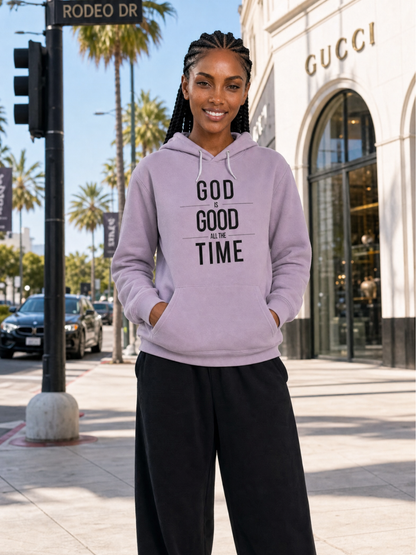 God Is Good All The Time Unisex Christian Hoodie / Pullover (Light)