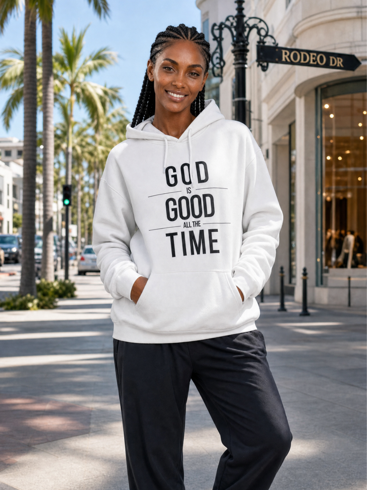 "God Is Good" Unisex Sponge Fleece Hoodie / Pullover (Light)