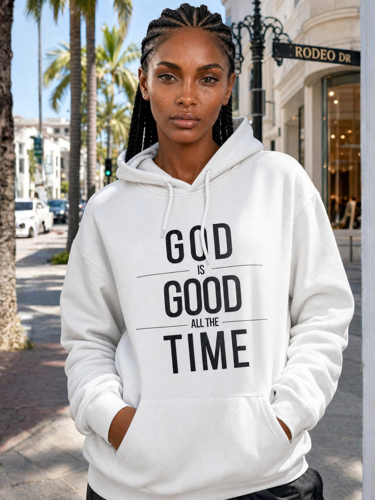 "God Is Good" Unisex Sponge Fleece Hoodie / Pullover (Light)