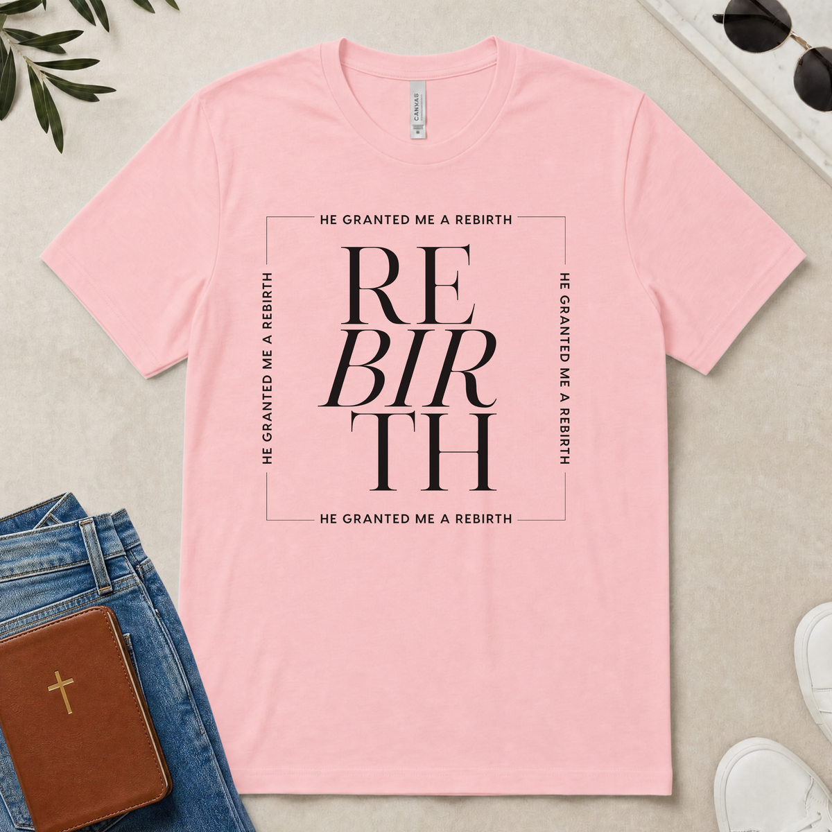 He Granted Me A REBIRTH Christian Color T-Shirt