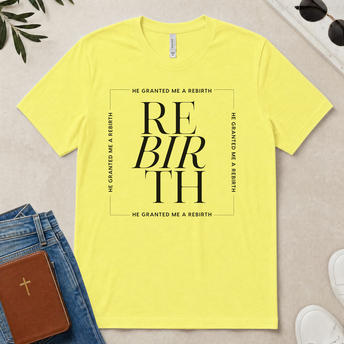 He Granted Me A REBIRTH Christian Color T-Shirt