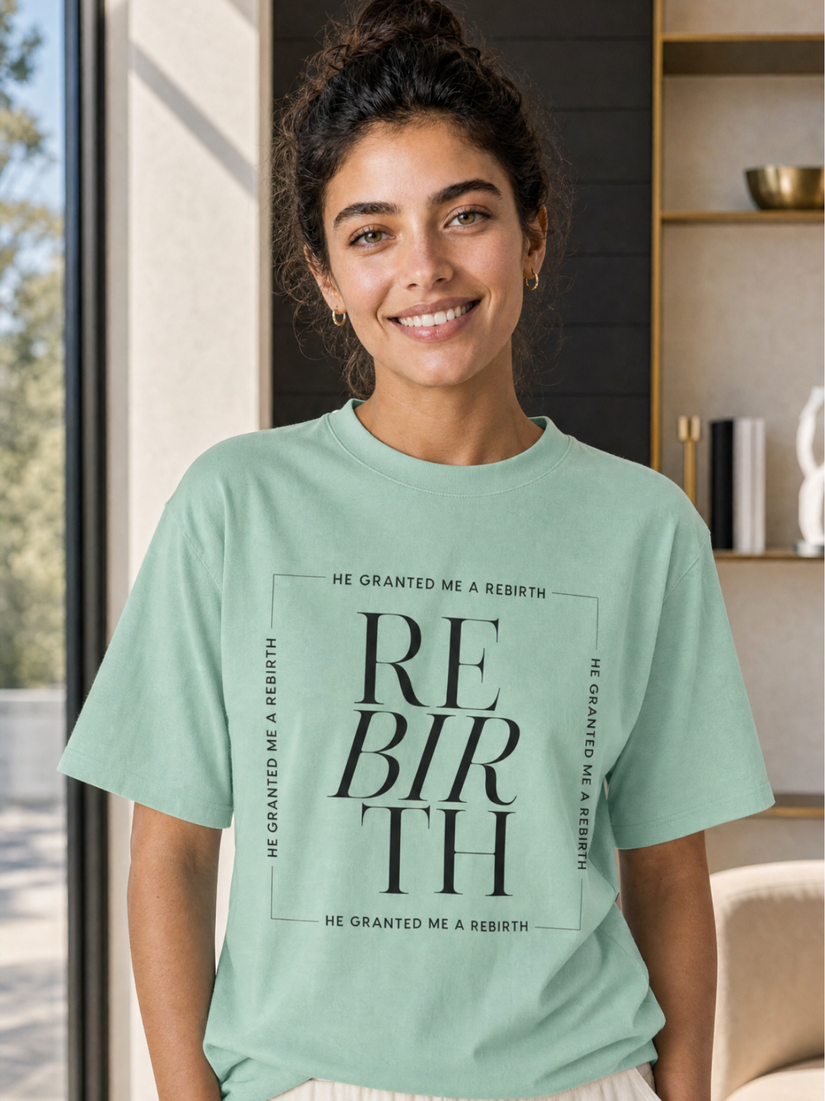 He Granted Me A Rebirth Unisex T-Shirt (Color)