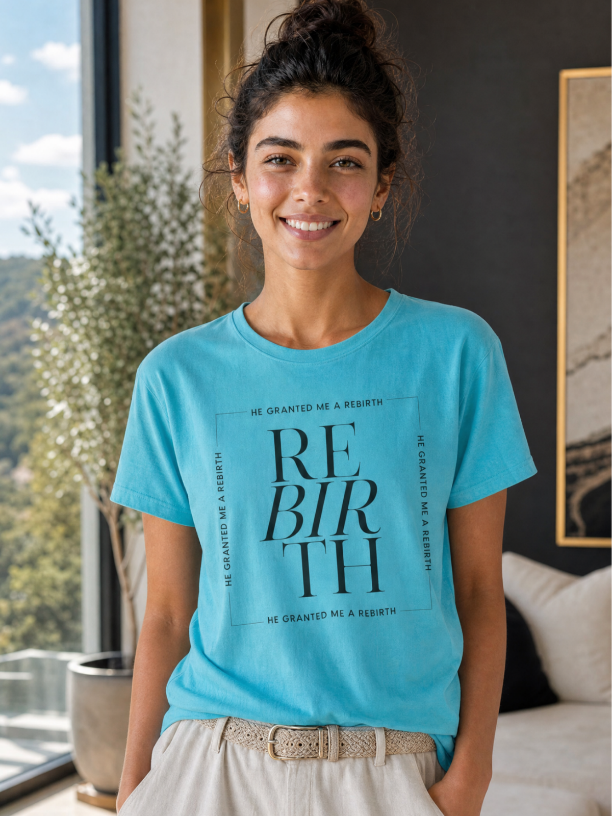 He Granted Me A Rebirth Unisex T-Shirt (Color)